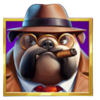 great hook hold and win bulldog detective symbol