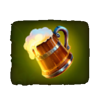greedy for gold power hit beer symbol