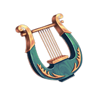 greek fortune harp symbol