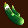 green grocery cucumber symbol