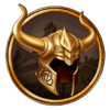 guardian of the realms gold horned helmet symbol