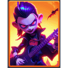 hallo win party vampire guitarist symbol