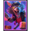 hallo win party wolf drummer symbol