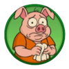 happy prison pig symbol