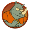 happy prison rhino symbol