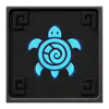 heart of tiki blue turtle symbol