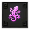 heart of tiki pink lizard symbol