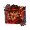 high noon duel red man symbol