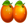hit the crown hold and spin orange symbol