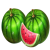 hit the crown hold and spin watermelons symbol