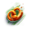 hold my beer bitten pretzel symbol