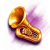hold my beer gold tuba symbol