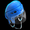 home of hockey helmet blue symbol