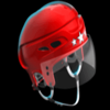 home of hockey helmet red symbol