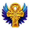 horus treasure wild gold winged ankh symbol