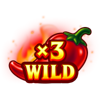 hot and spicy chili rush red wild symbol