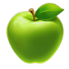 hot clock green apple symbol