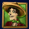 hot muchacho man with a hat symbol