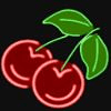 hot neon cherry symbol