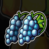 hot stroke grapes symbol