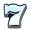 hot triple sevens hold and win white symbol