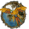 hot volcano parrot symbol