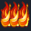 hot volcano triple fire banana symbol
