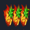hot volcano triple fire pineapple symbol