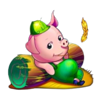 huff n even more puff grand straw pig symbol