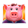 huff n puff money mansion brick pig symbol