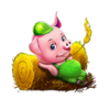 huff n puff money mansion straw pig symbol