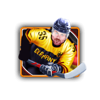ice ice hockey yellow hockey player symbol