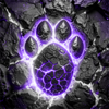 imperial flames purple pawprint symbol