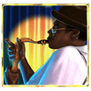 in jazz saxophonist symbol
