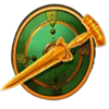invincible elephant shield sword symbol