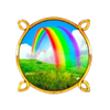 irish coins hold and win christmas rainbow symbol