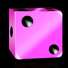 irish lucky dice purple symbol