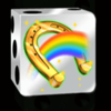 irish lucky dice rainbow symbol