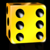 irish lucky dice yellow symbol