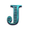 iron bank 2 turquoise letter j symbol