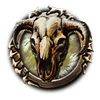 iron sight skull symbol