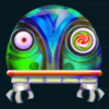 jackbot monster head with robot arms symbol