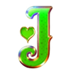 jokers charms valentines j symbol