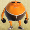 jumping fruits orange symbol
