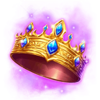 king and flame crown symbol