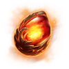 king and flame egg symbol