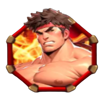 king of fighting red fighter symbol