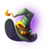 kings gold hold and win witch hat symbol