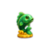 kitty coins jade fish symbol