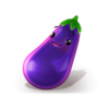 kochbuch eggplant symbol
